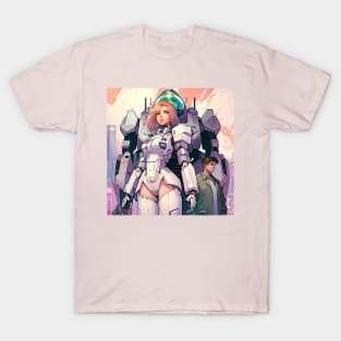 Maiden Titan  - Vintage Poster | Mecha T-Shirt